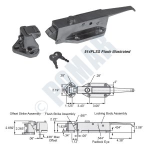 504 & 514 Series Safety Refrigeration Latches
