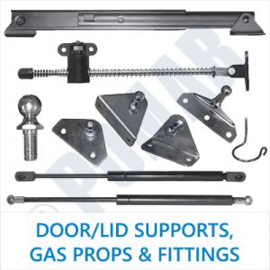 Door/Lid Supports, Gas Props and Fittings