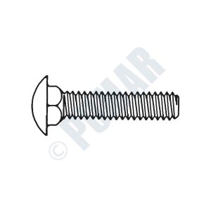 Carriage Bolts - Grade 2 TFL Full Threaded - Square Neck Round Head