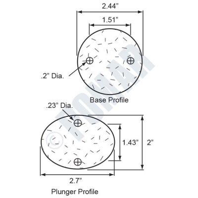 Grabber Cast Aluminum Door Holder - Diagram 2