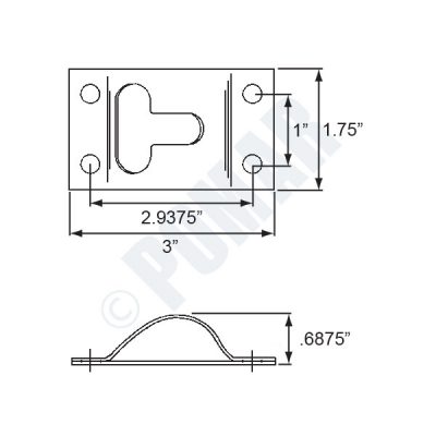 29 Series Formed Wire Style Door Holders - Diagram 1